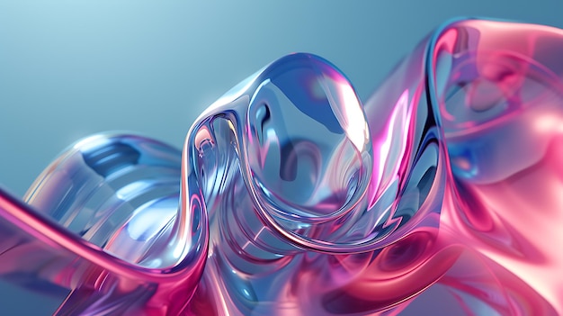 A stunning 3D abstract render that embodies creativity and innovation