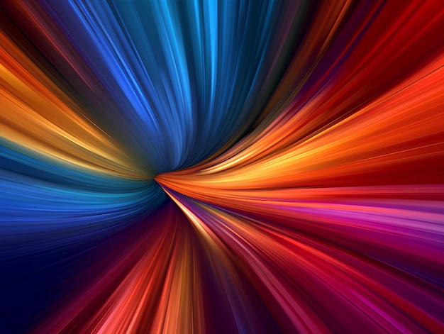 Stunning abstract spectral image Mesmerizing 3D colorful abstract visualizations gives a feeling of