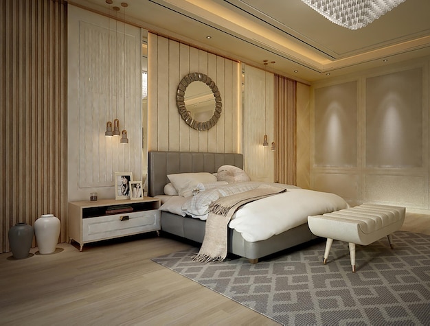 Premium Photo | Stunning and alluring master bedroom interior design