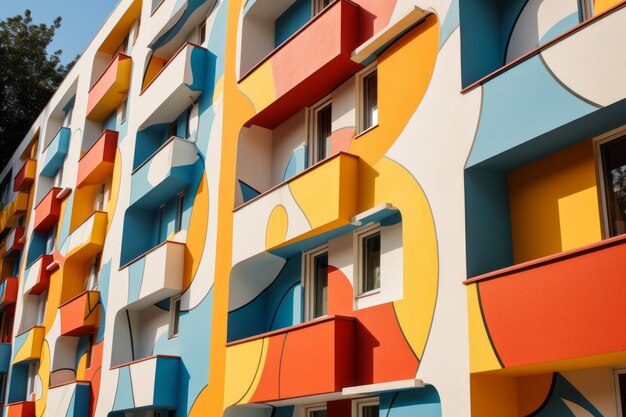 The Stunning Architecture of a Colorful Modern Building in Belgrade Serbia