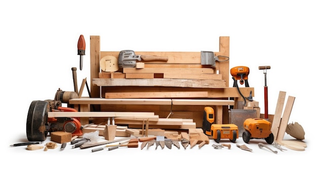 A stunning arrangement of various tools on a table poised to bring creative visions to life