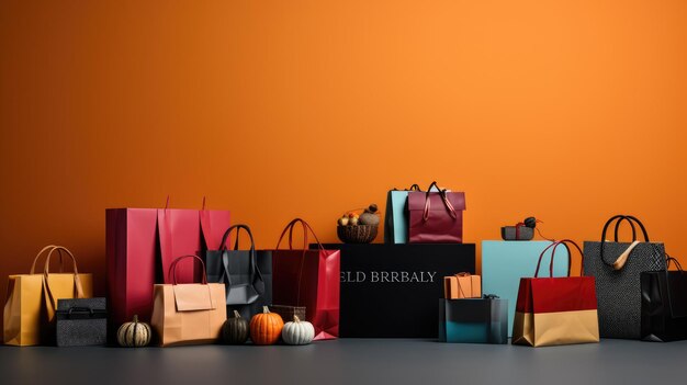 A stunning Black Friday background with bright colors and attractive displays