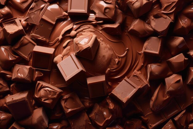 Stunning catalogue of delicious chocolate photos to use as background