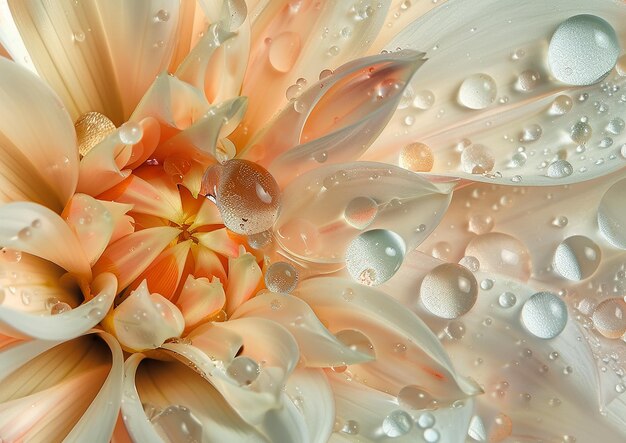 麗 な 白い 花びら の 花 の 驚く べき 近距離 写真