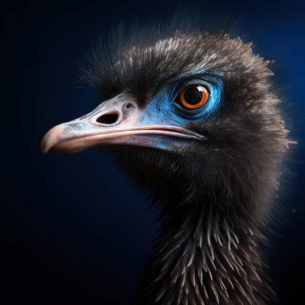 Потрясающая красочная иллюстрация портрета птицы, сделанная с помощью генеративного ИИ
