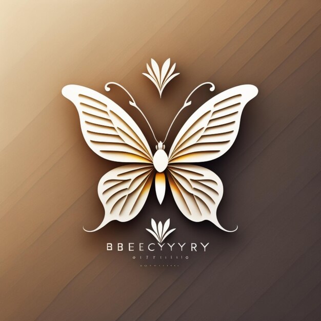 Photo stunning company logo embracing elegance and nature