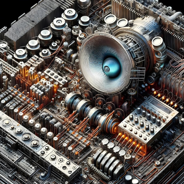 Photo stunning computer hardware internal pc component images