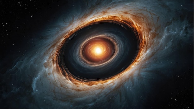 Stunning depiction of a black hole in space