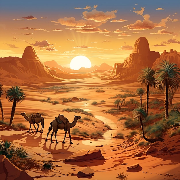 Stunning Desert Mirage