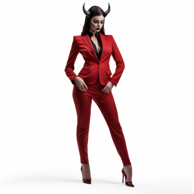 Stupendo devilcore fashion deconstructed tailoring con curve lisce