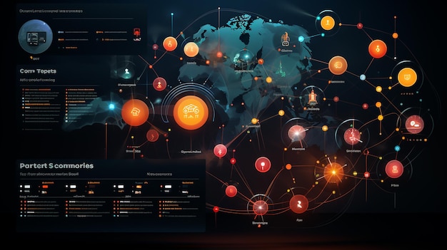 Удивительная диагностика стилизует удаленный iot элегантный яркий современный дизайн