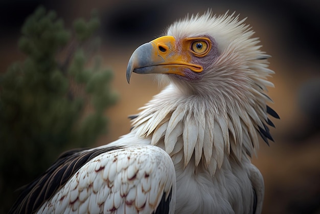 stunning egyptian vulture captured in stunning selective focus