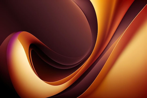 Photo stunning futuristic banner in shades of orange from dark orange to maroon