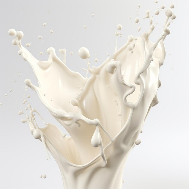 Stunning HighSpeed Capture of Milk Splash Perfect for Food Photography Artistic Projects