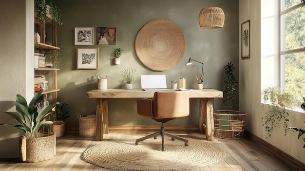 a stunning home office background