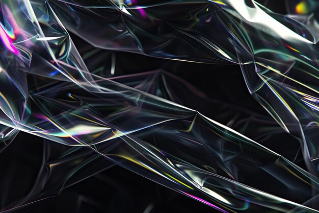 Stunning Iridescent Cellophane Wrap Effect Photo Overlay