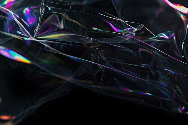 Stunning Iridescent Cellophane Wrap Effect Photo Overlay