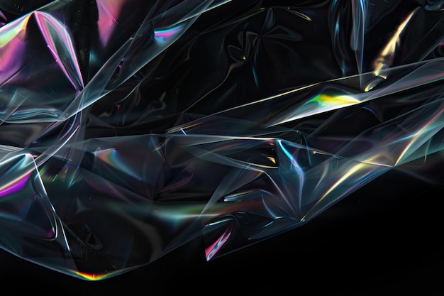 Stunning Iridescent Cellophane Wrap Effect Photo Overlay