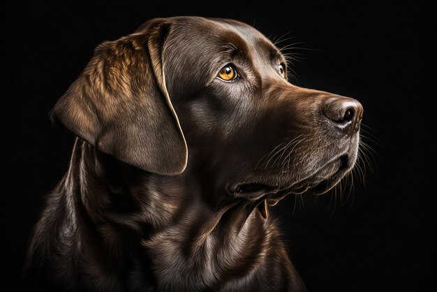 Stunning Labrador Retriever Dog Studio Photoshoot Capturing the Essence of This Loyal Breed