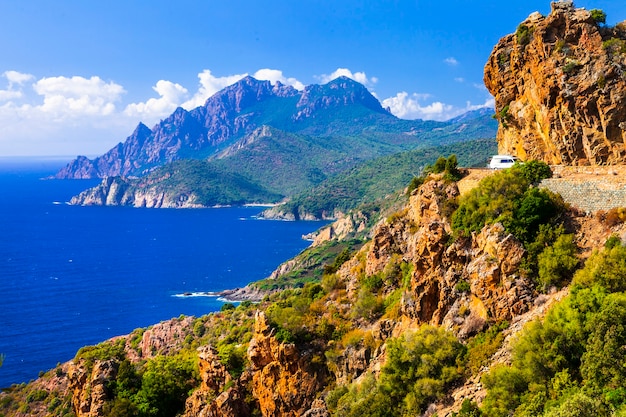 Stunning ladscapes of Corsica island