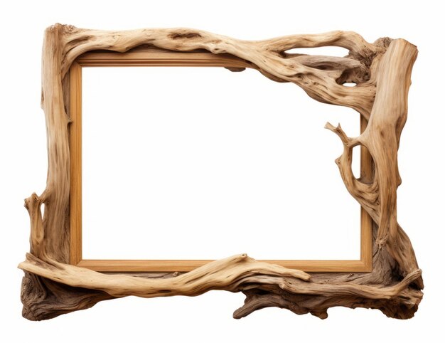 Photo stunning minimalistic wood frame design perfect for artistic and vintage decor