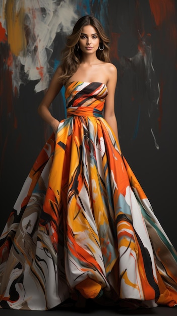 a stunning modeling shot of an adorable dress that draws ins