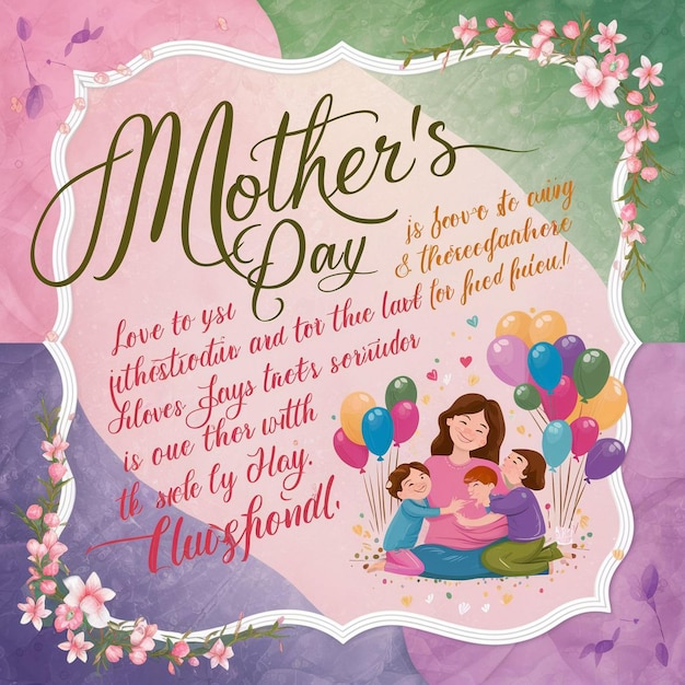 A stunning mothers day card
