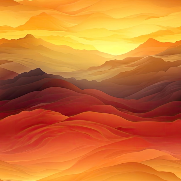 Stunning mountain scenery in a realistic sunset background tiled