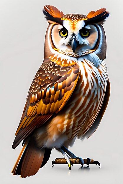 Stunning owl isolated on transparent background png