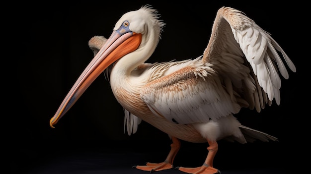 Stunning Photo Of Pelican Climbing With Outstretched Paw