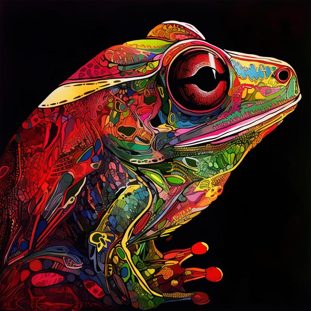 Stunning Photo Of A Tropical Treefrog Vibrant Lar