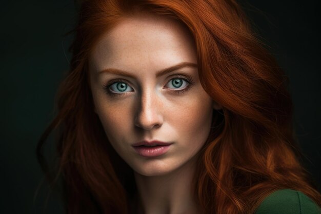 4. Courtney with fiery red hair and piercing blue eyes - wide 7