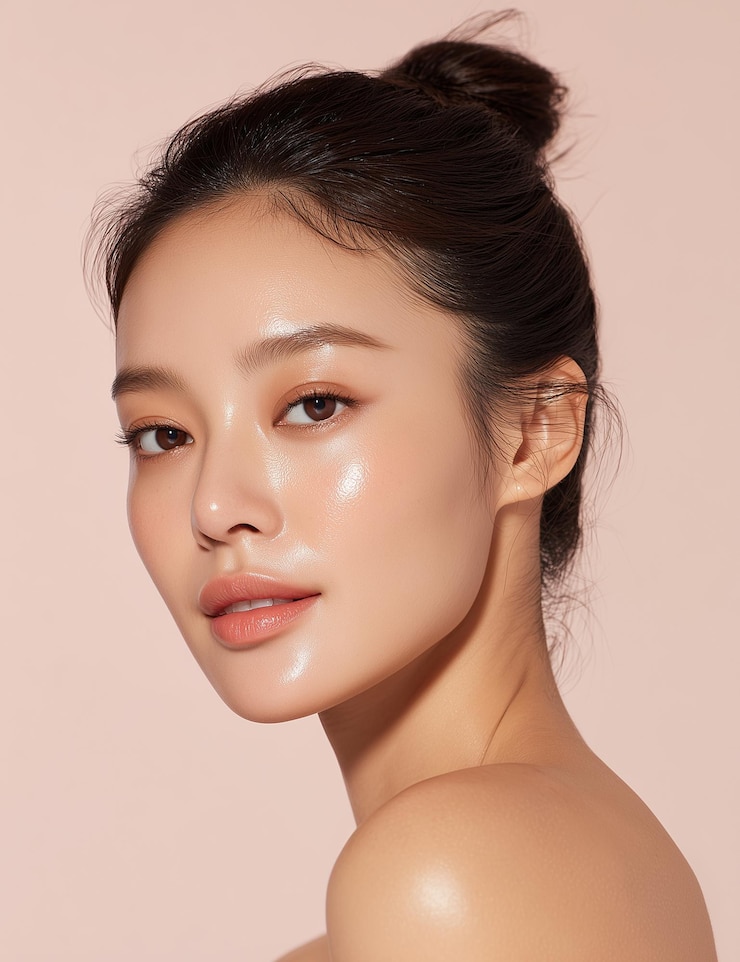 Stunning Portrait of a Woman with Radiant Skin