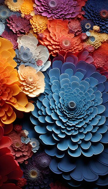 stunning professional photograph of every color of oil paint squeezed out into beautiful Mandelbrot