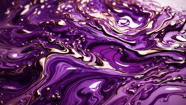 A stunning purple color liquid abstract background design wallpaper generated by AI