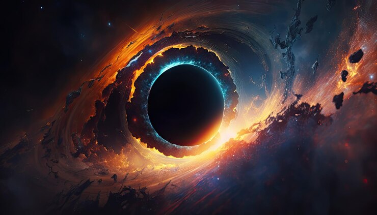 Premium Photo | Stunning realistic wallpaper of a black hole deep space ...