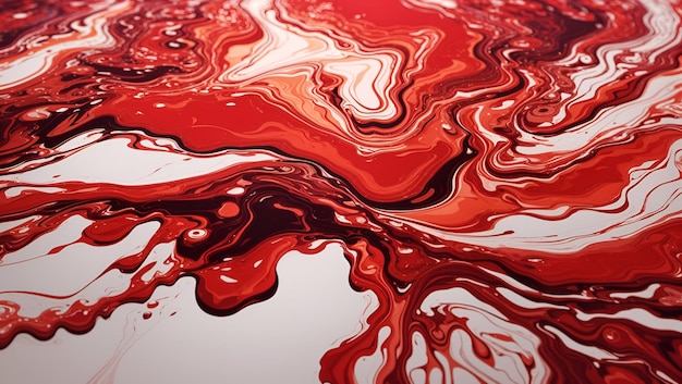 Photo a stunning red color liquid abstract background design wallpaper generated by ai