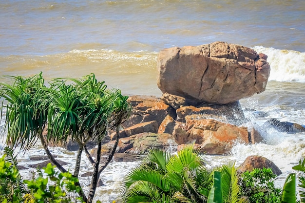 Stunning rocky coastline of Madagascar