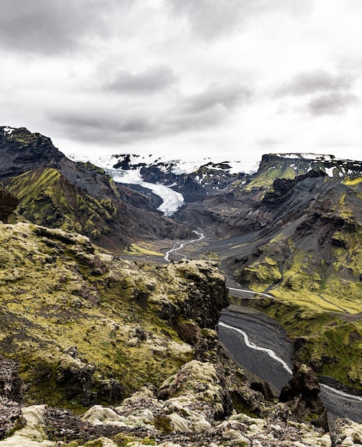 Stunning shot at Eyjafjallajokull area in Iceland