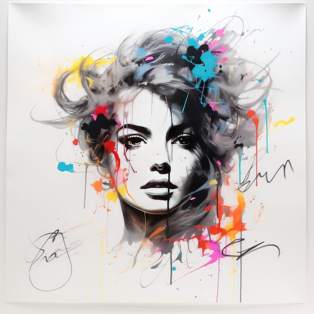 Stunning Signatures Unveiling Artistry on a White Canvas