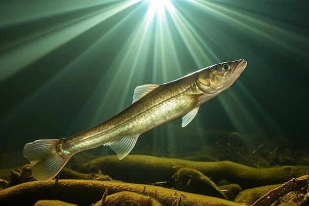 Photo stunning smelt illuminated by sunrays