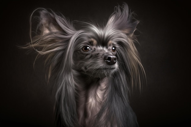 Stunning Studio Photos of a Chinese Crested Dog Capturing the Elegance and Grace of this Unique Breed