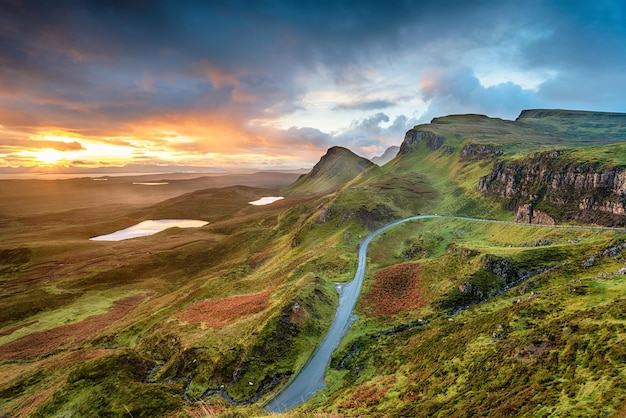 Stunning sunrise over the Quiraing