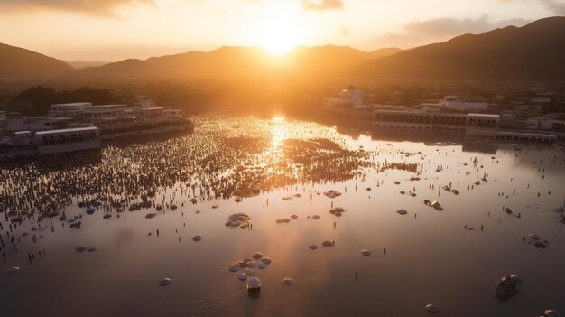 Photo the stunning sunrises seen during the hajj