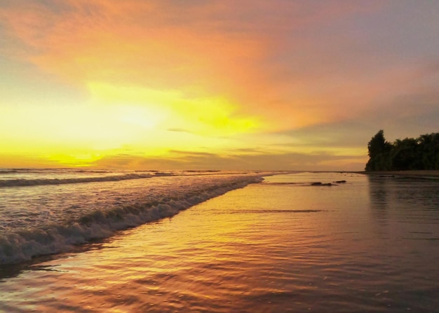 A Stunning Sunset on the beach