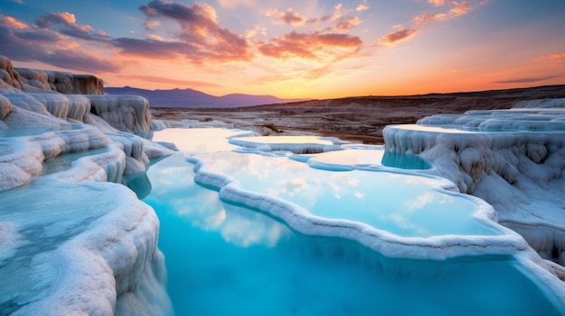 Stunning Sunset At Pampas Hot Springs A Captivating River Photography