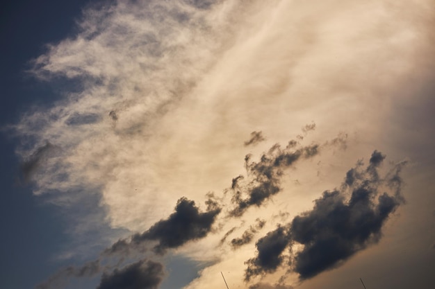 Stunning sunset with very colorful clouds nature background Dramatic sunset and sunrise sky