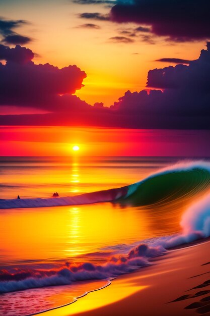 Stunning sunset