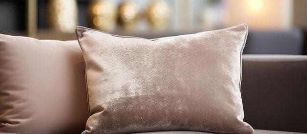 Stunning upscale cushion enhances living room decor