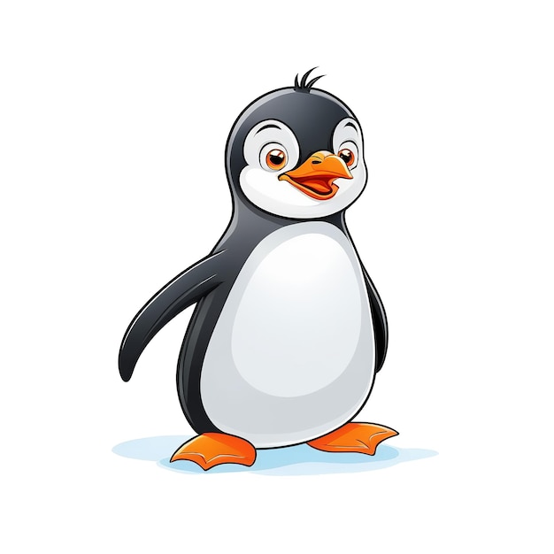 Stunning Vector Artwork of a Cartoon Penguin